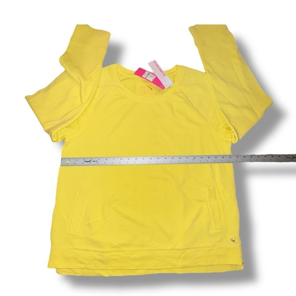 NWT LILLY PULITZER Luxletic Beach Comber Pullover - XXL Calla Yellow - Picture 10 of 16